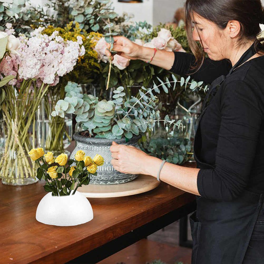 20Pcs White Half Sphere Polyst - đánh giá và giá Wedding Floral Supply