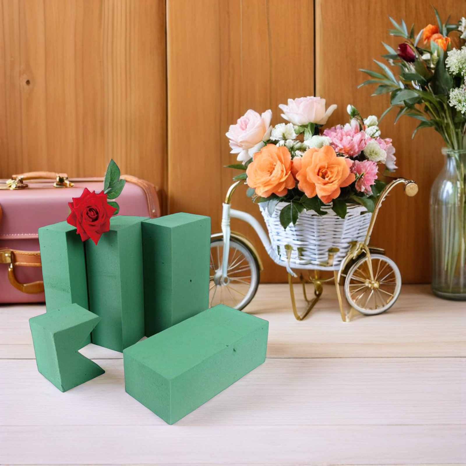 Floral Block Flower Brick Gree - đánh giá và giá Wedding Floral Supply