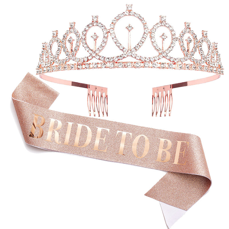 1set Rose Gold Bride to Be Sat - đánh giá và giá Bride Tribe Sash