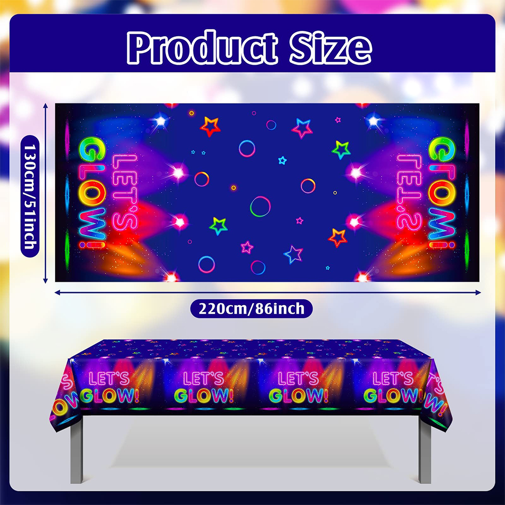 Glow Party Tablecloth Napkins  - đánh giá và giá Confetti Balloon Set