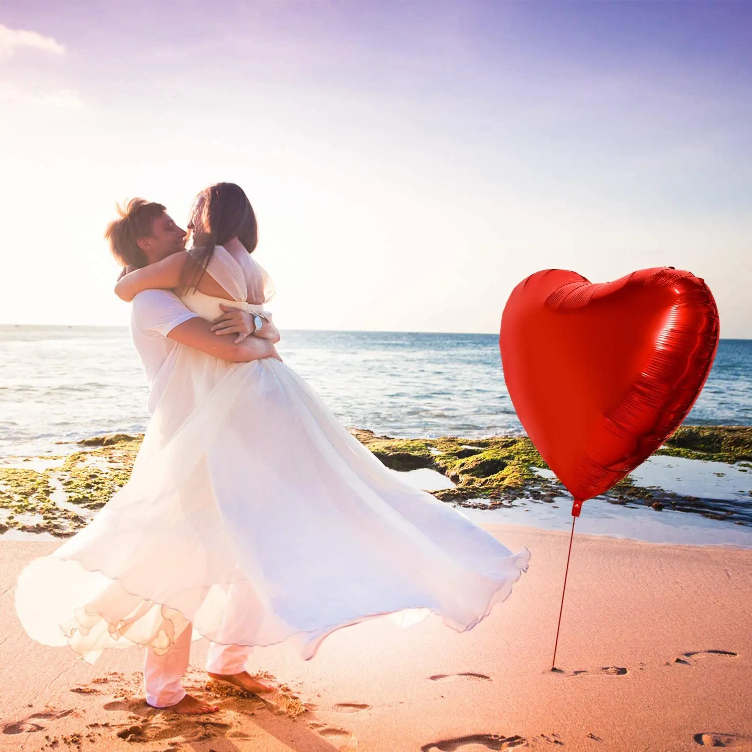 1/2pcs 36 inches Heart balloon - đánh giá và giá Wedding Qq