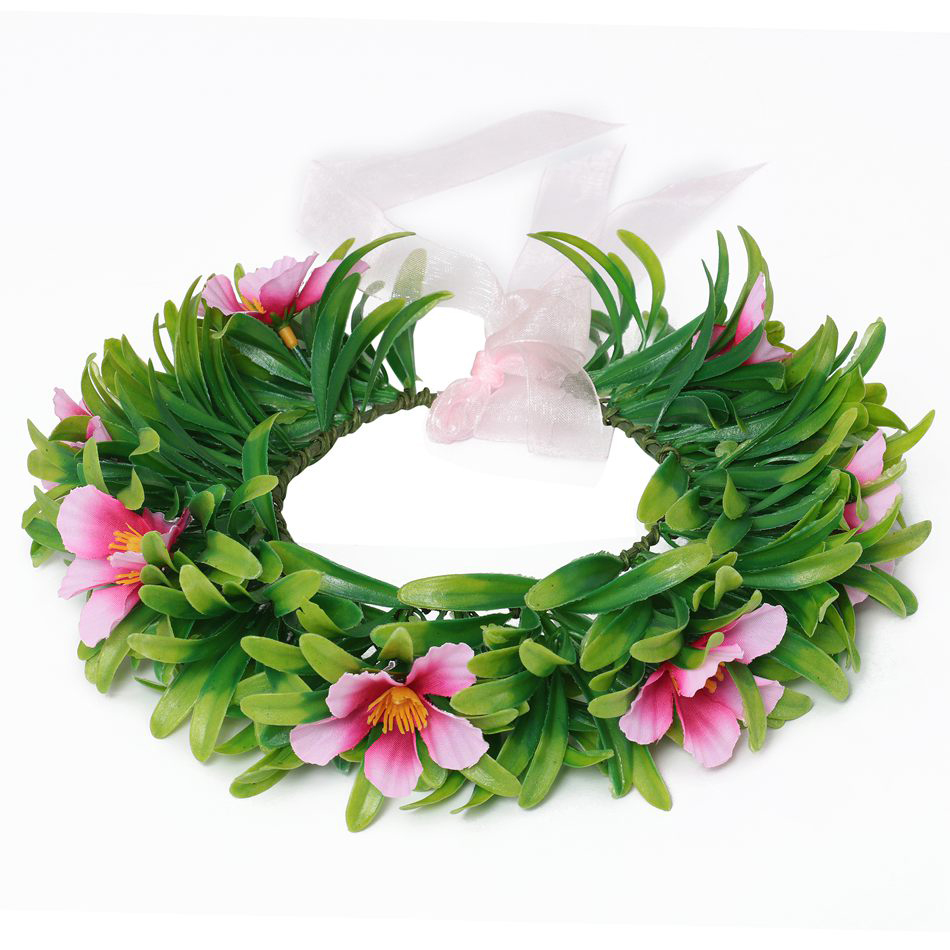 Girl Moana Garland Green Wreat - đánh giá và giá Wedding Floral Supply