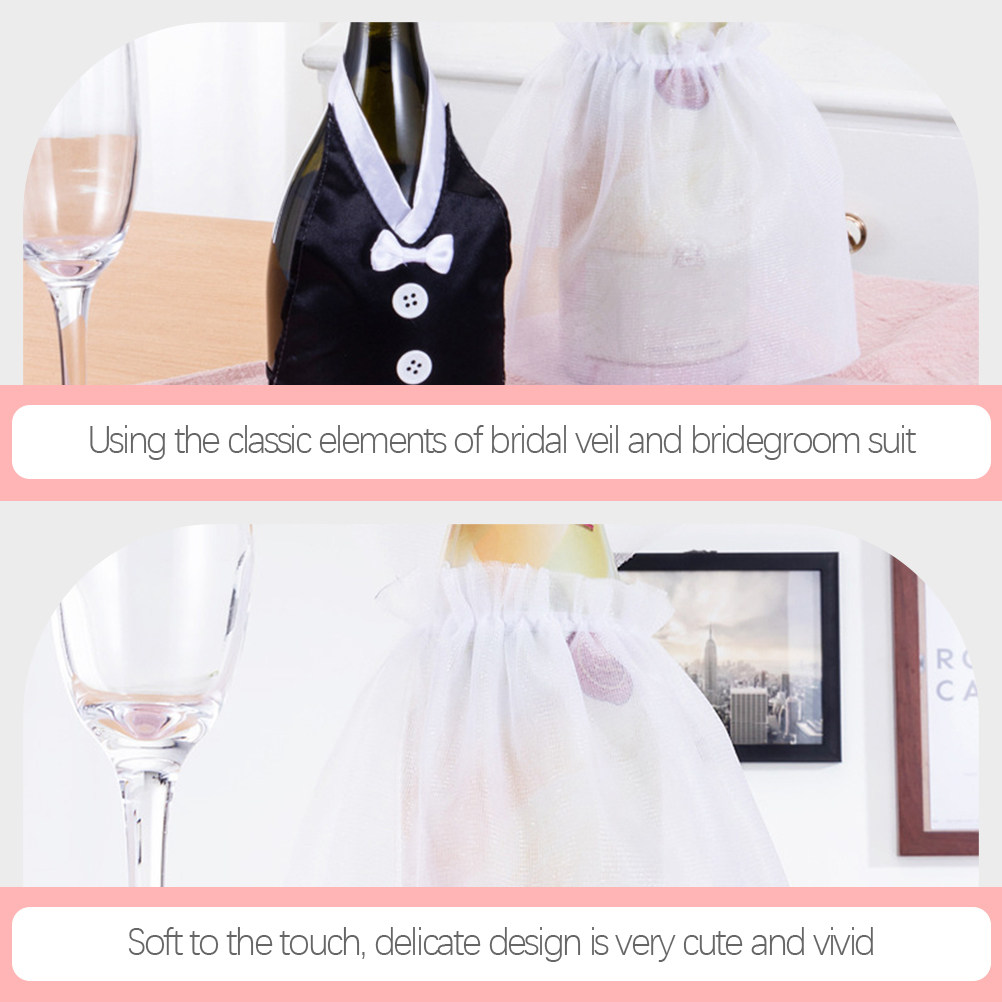 1Set Wedding Wine Bottle Cover - đánh giá và giá Suit Supply Wedding Party