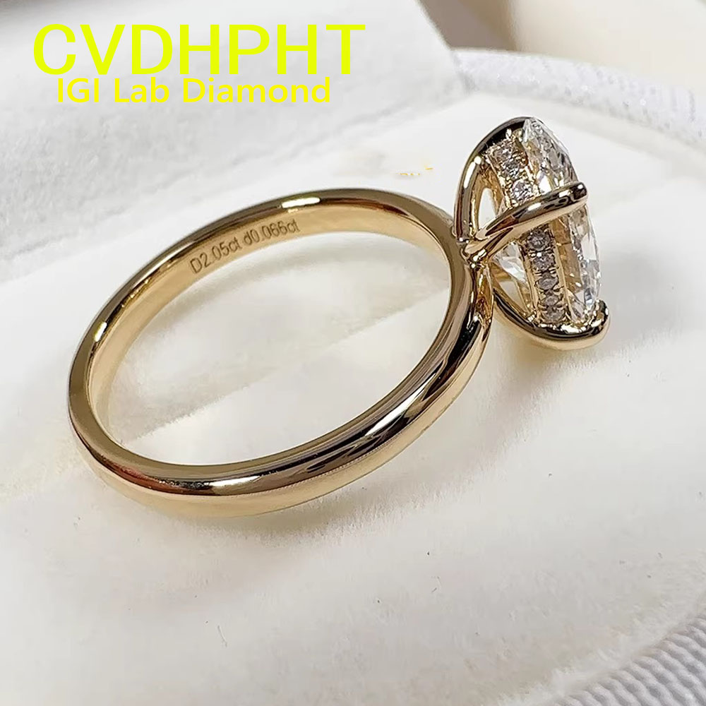 18K gold Diamond Ring Oval 1-5 - đánh giá và giá Wedding Zone