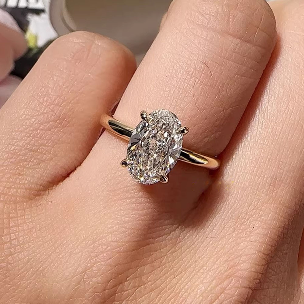 18K gold Diamond Ring Oval 1-5 - đánh giá và giá Wedding Zone
