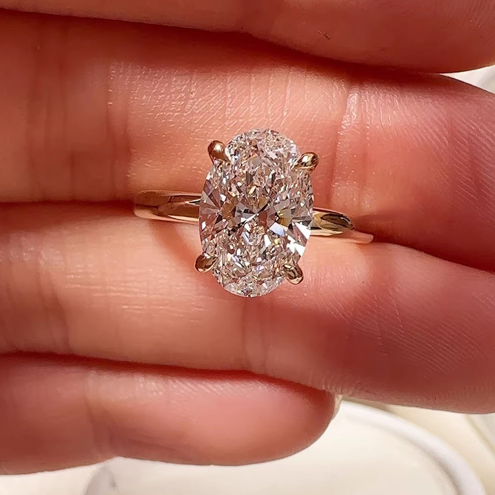 18K gold Diamond Ring Oval 1-5 - đánh giá và giá Wedding Zone