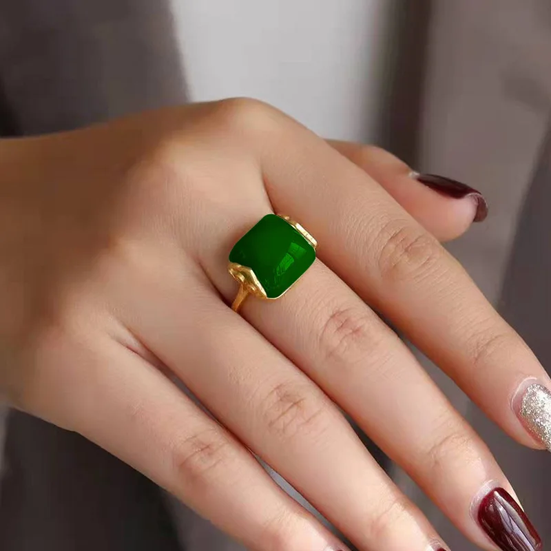 Natural Hetian Jade Ring Fashi - đánh giá và giá Wedding Zone